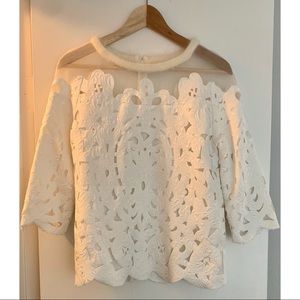 Jacquard Cut Out Top